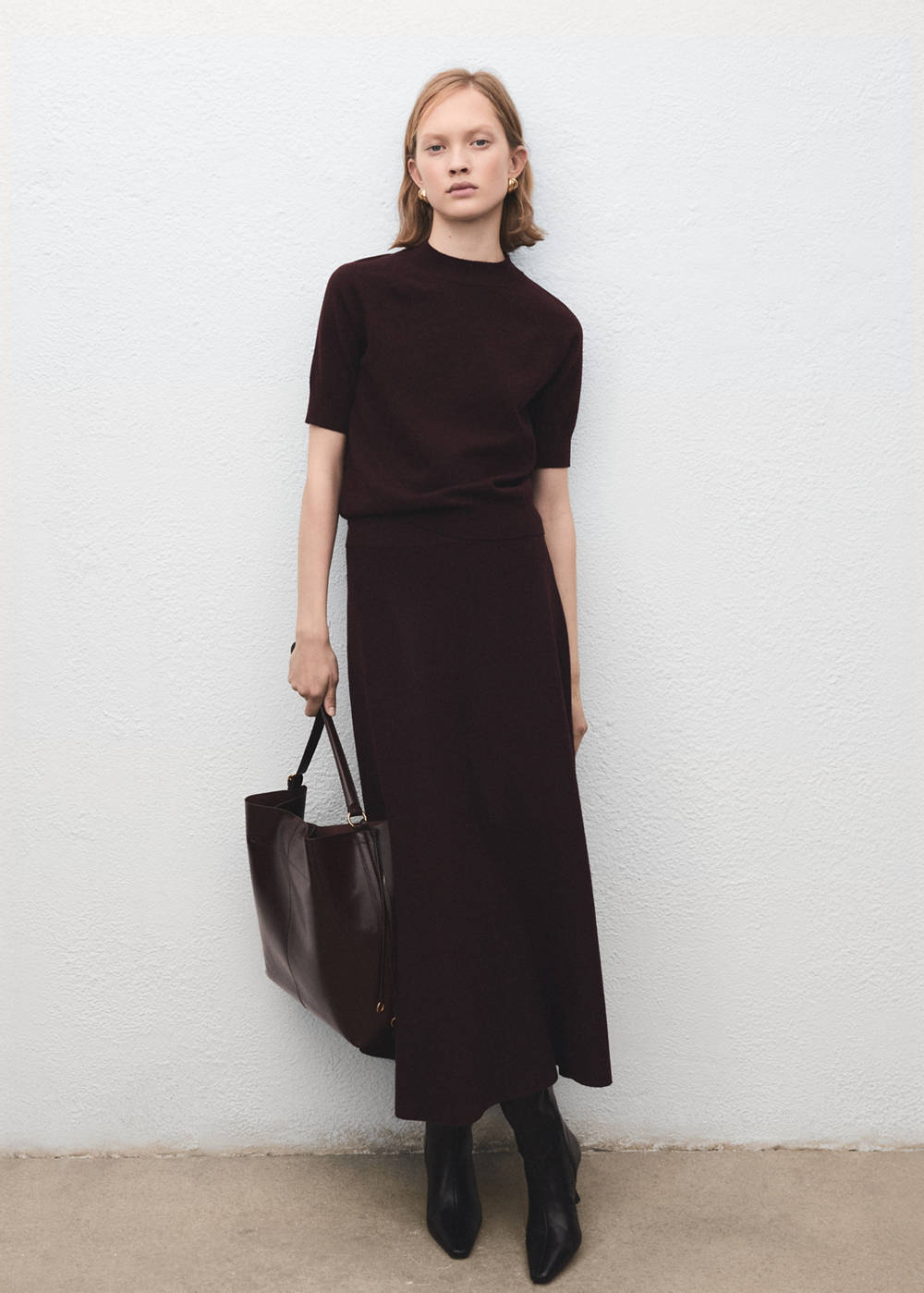 Short-sleeved wool-blend sweater - Image 3