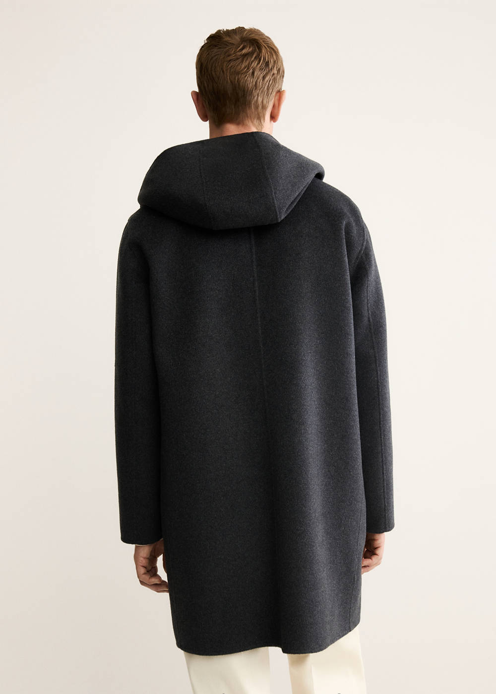 Handmade wool coat with hood - Image 4