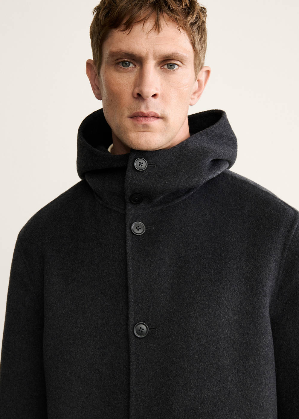 Handmade wool coat with hood - Image 5