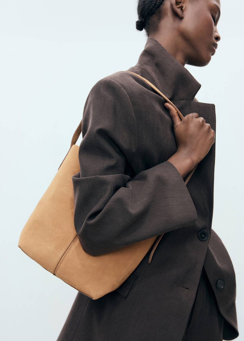 Alternative view of Leather bucket bag