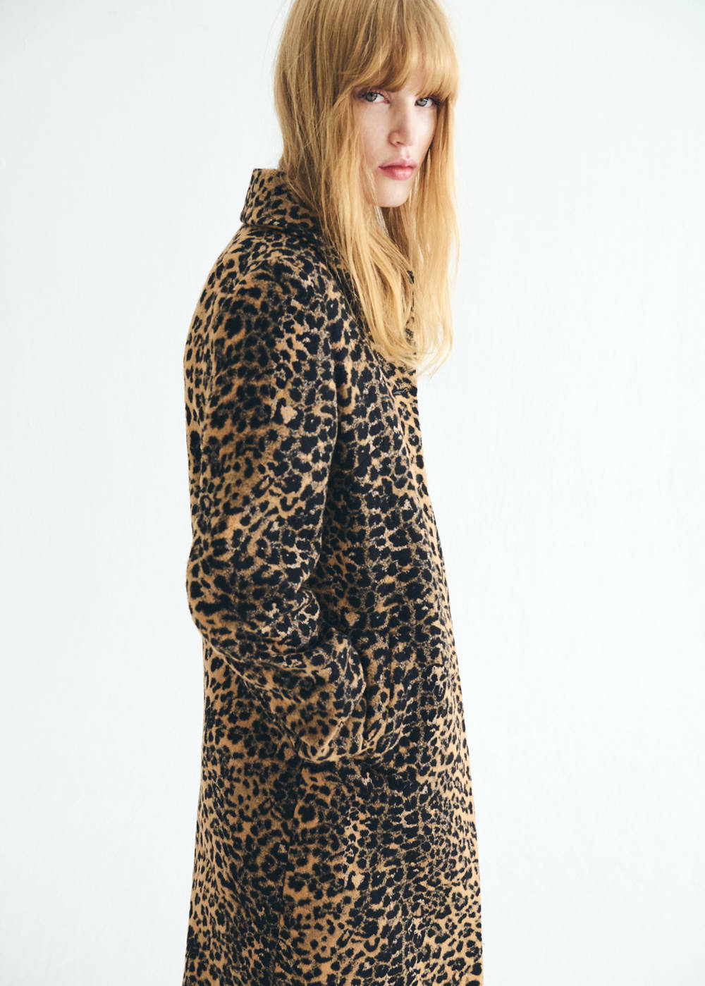 Leopard-print long coat - Image 3