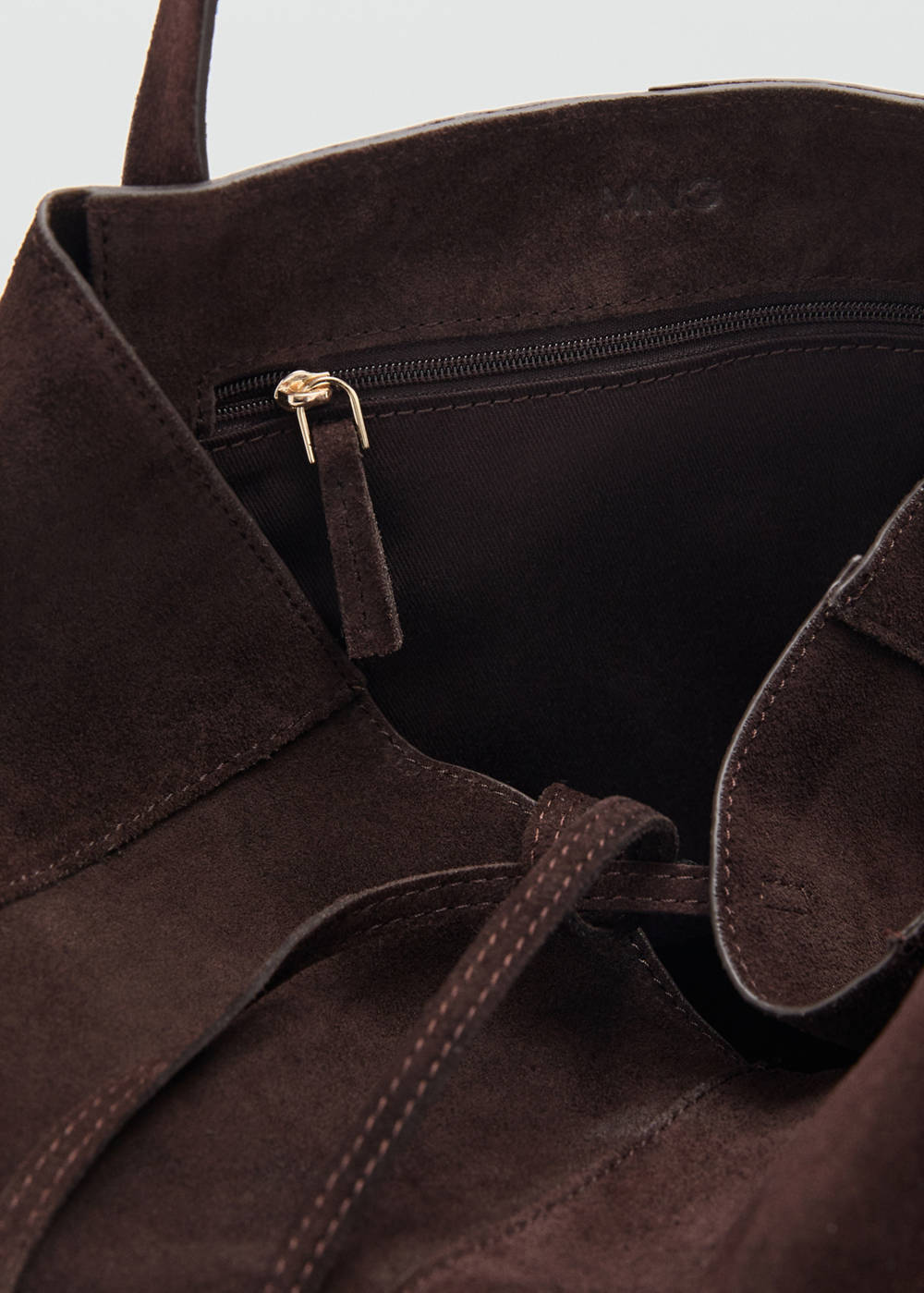 Suede shopper bag - Image 5