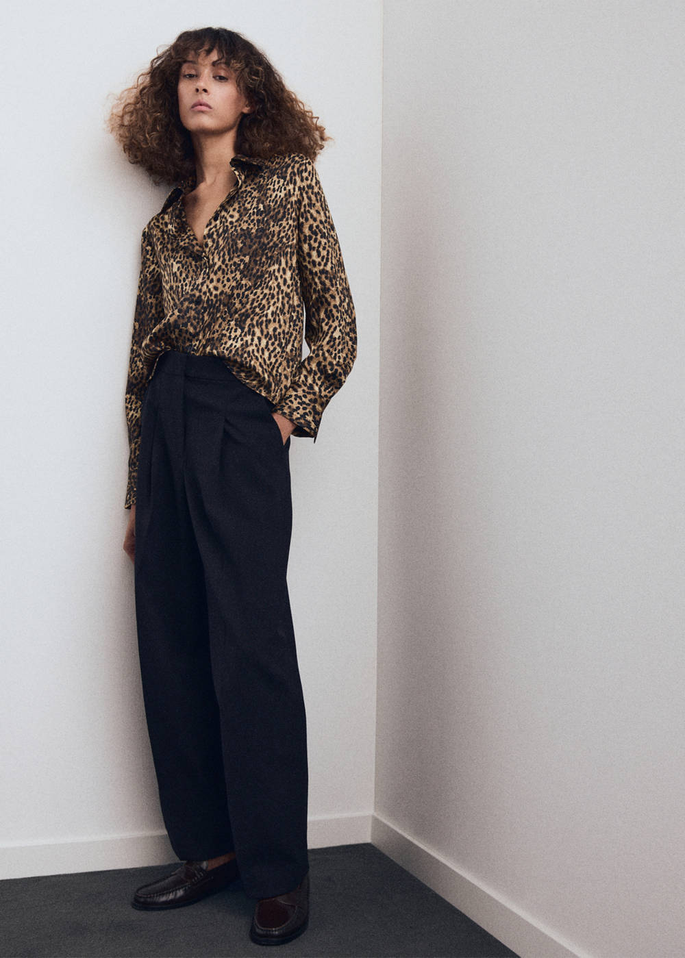 Leopard-print satin shirt - Image 3