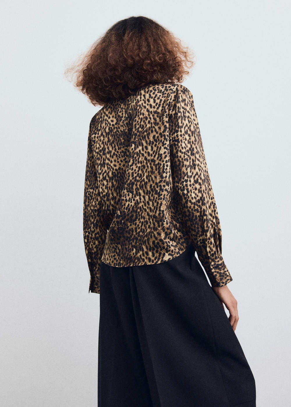 Leopard-print satin shirt - Image 4