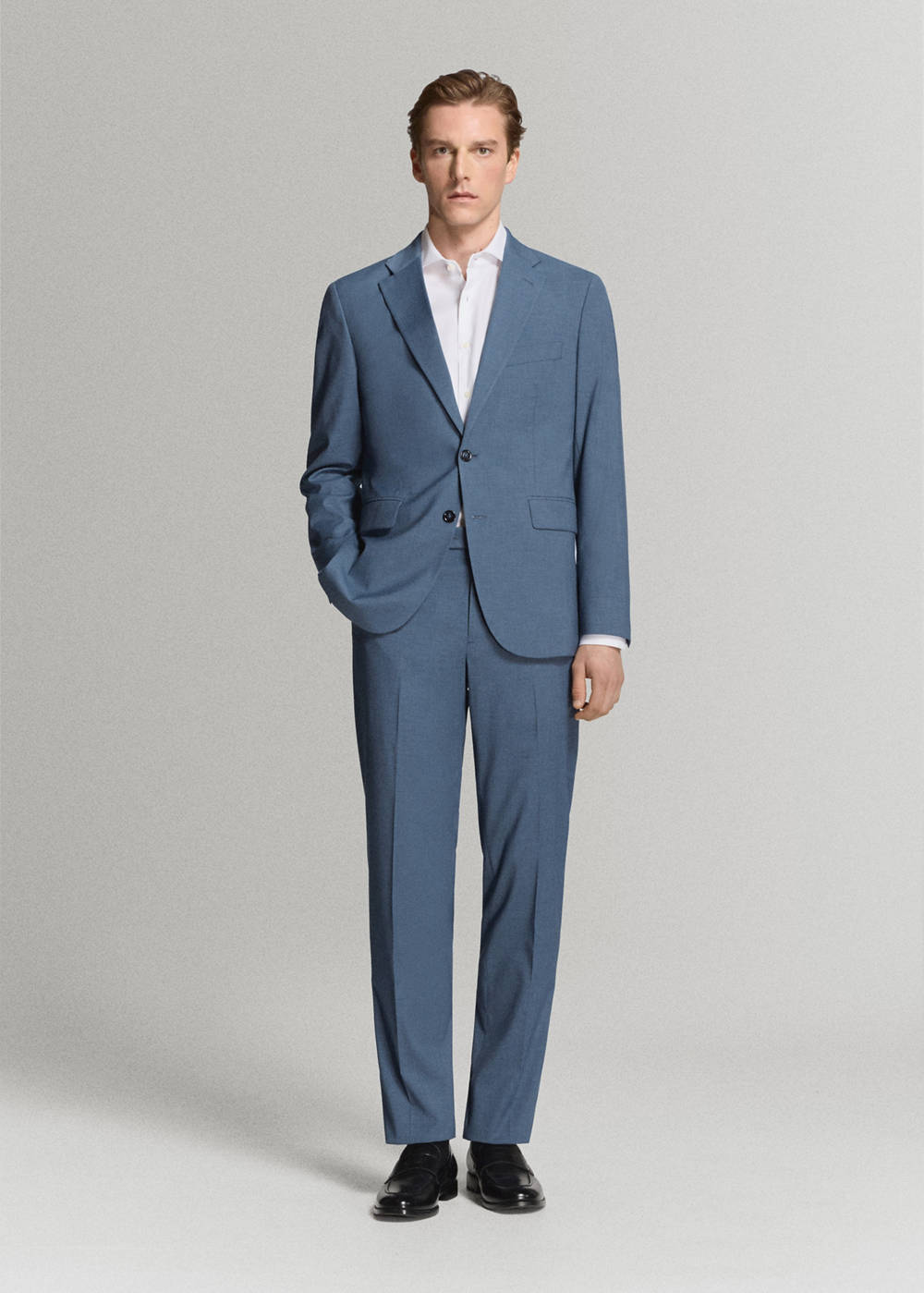 Milan slim-fit suit pants - Image 3