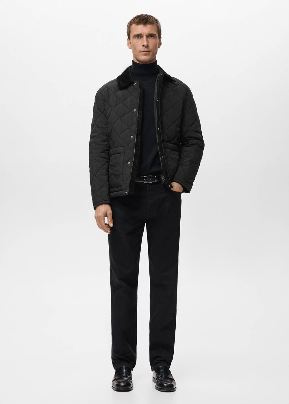 Quilted water repellent jacket - Image 3