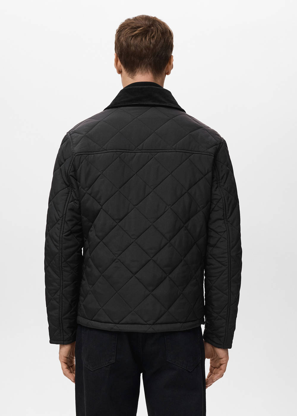 Quilted water repellent jacket - Image 4