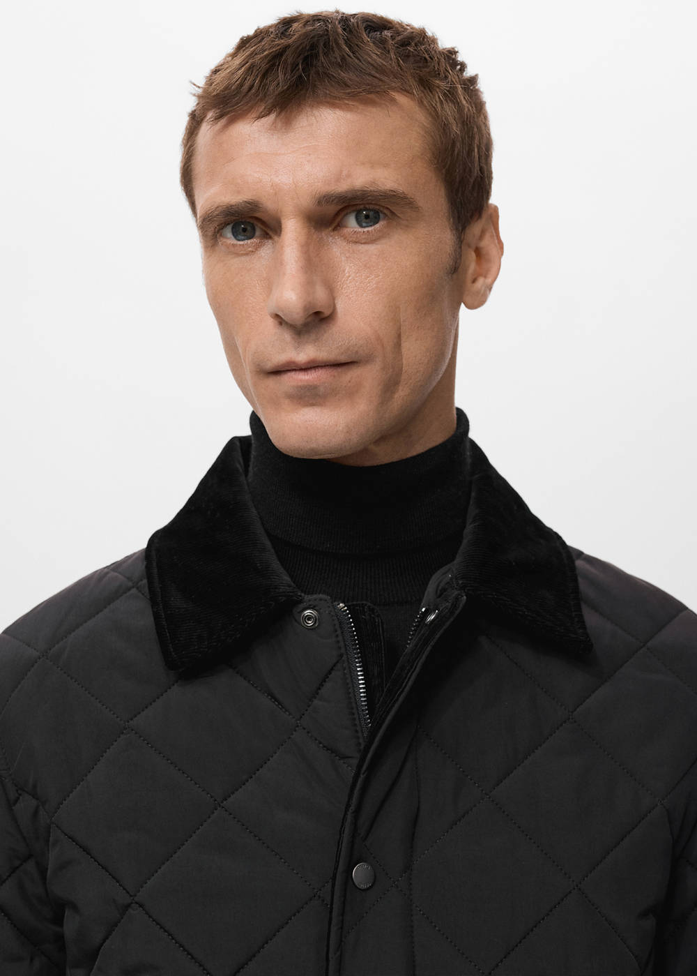 Quilted water repellent jacket - Image 5