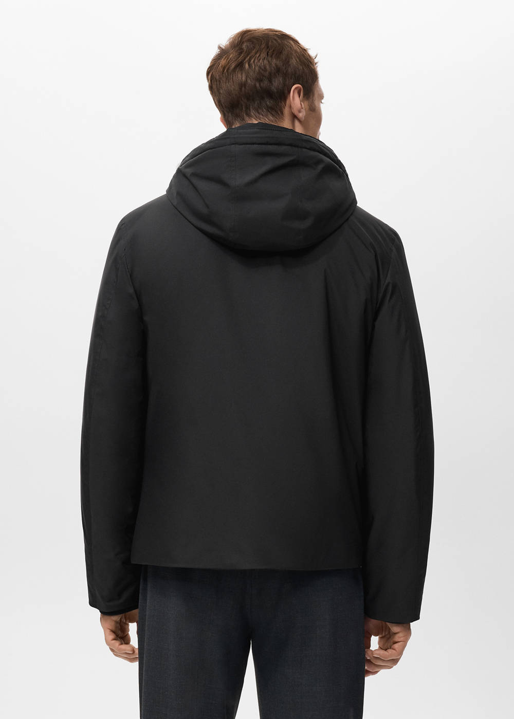 Quilted water repellent jacket - Image 4