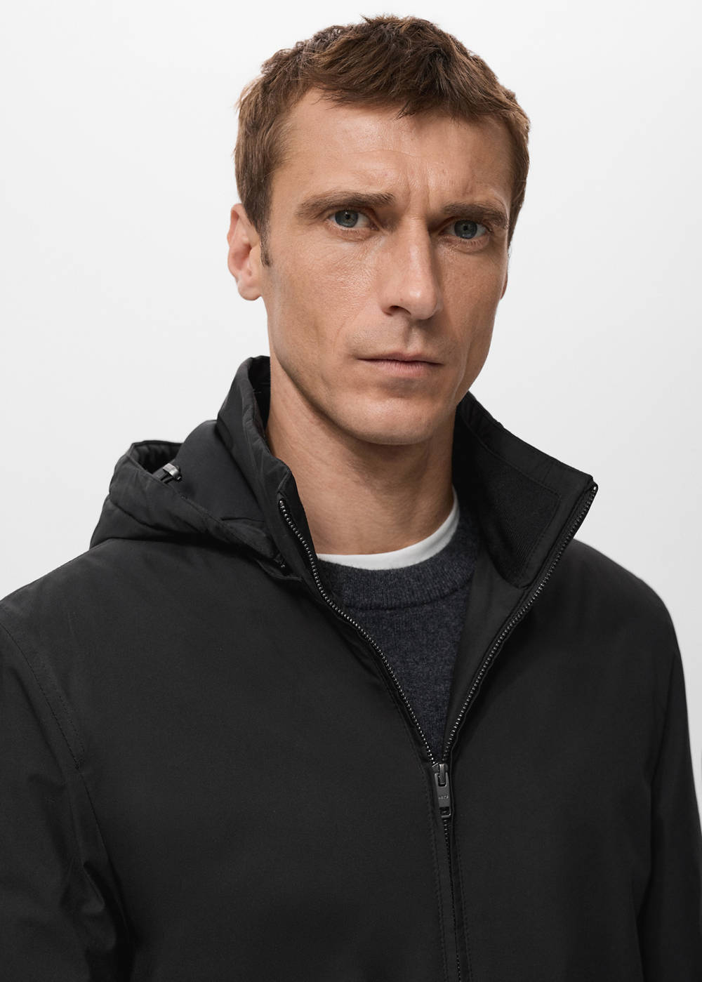 Quilted water repellent jacket - Image 5