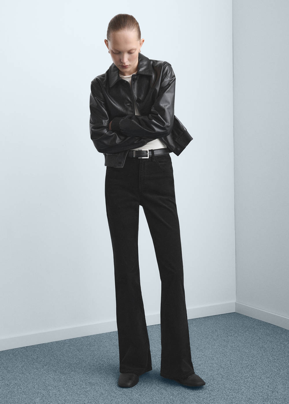 Velvet flared jeans - Image 3