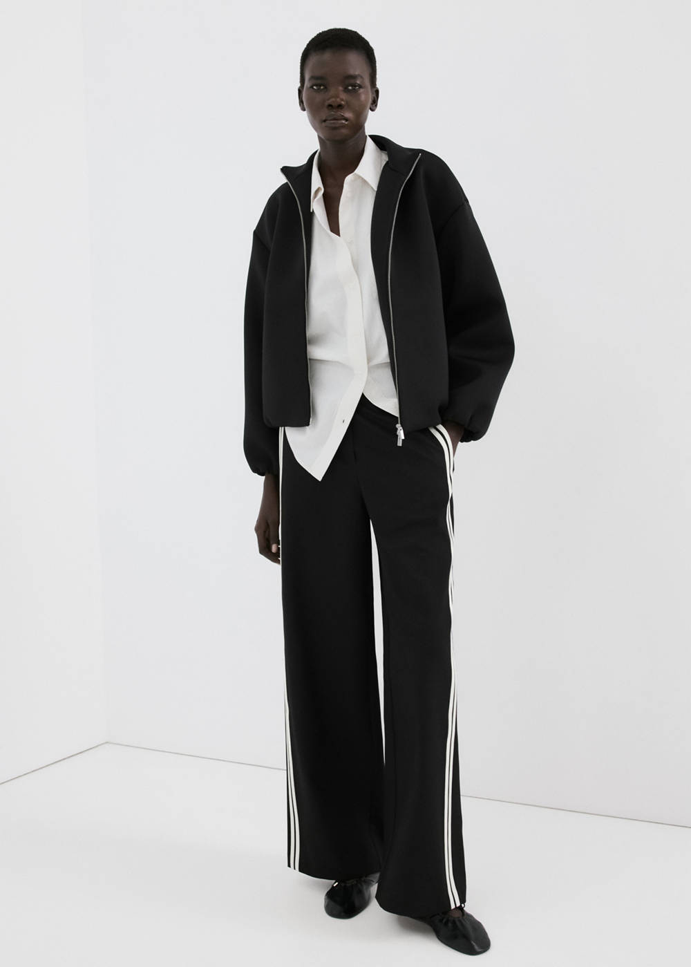 Combined striped trousers - Image 3