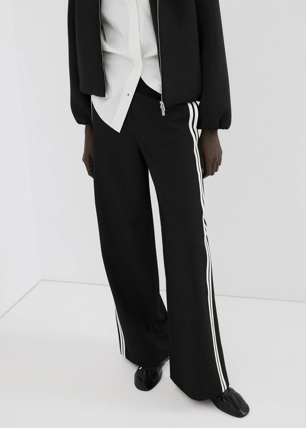 Combined striped trousers - Image 5