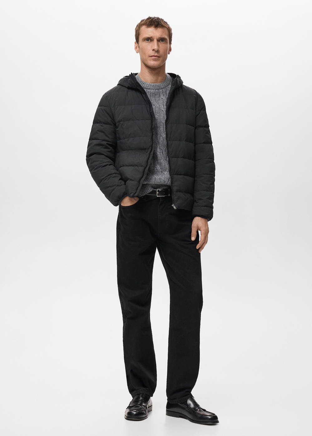Quilted jacket with down and feather filling - Image 3