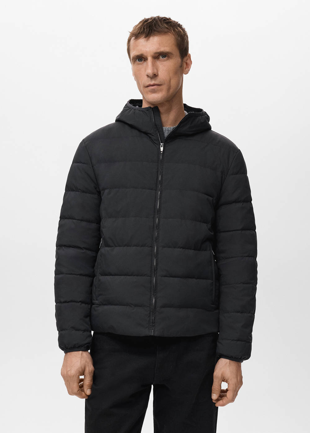 Alternative view of Quilted jacket with down and feather filling
