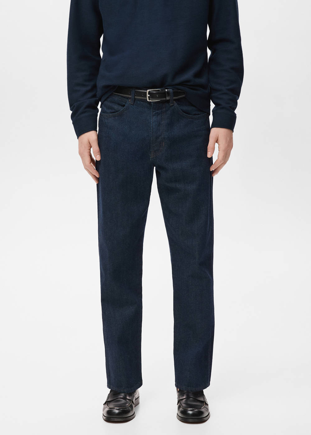 100% cotton regular fit cropped jeans