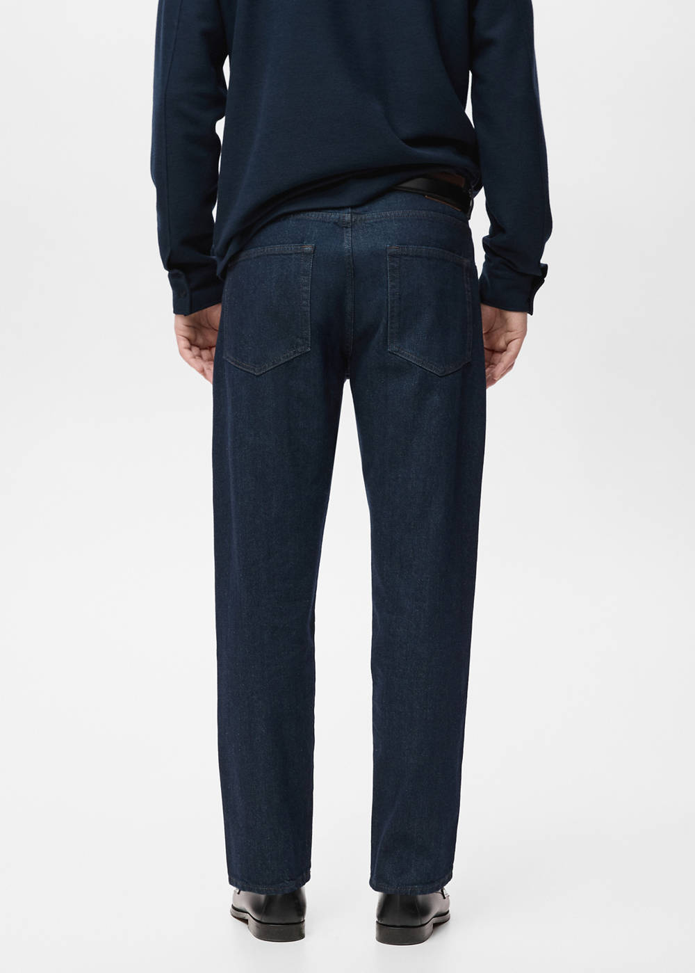 100% cotton regular fit cropped jeans - Image 4