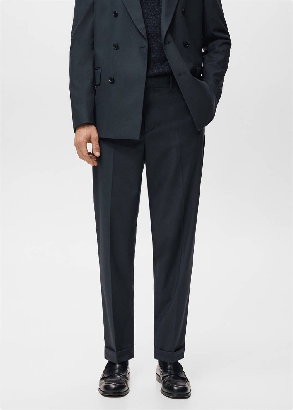 Boston regular-fit suit pants