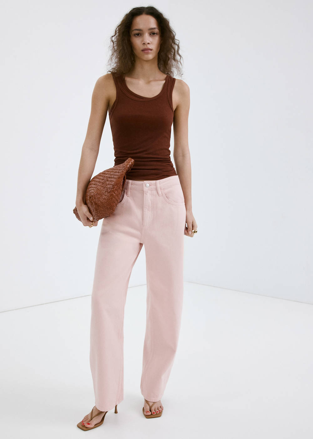 High-waisted barrel jeans - Image 3