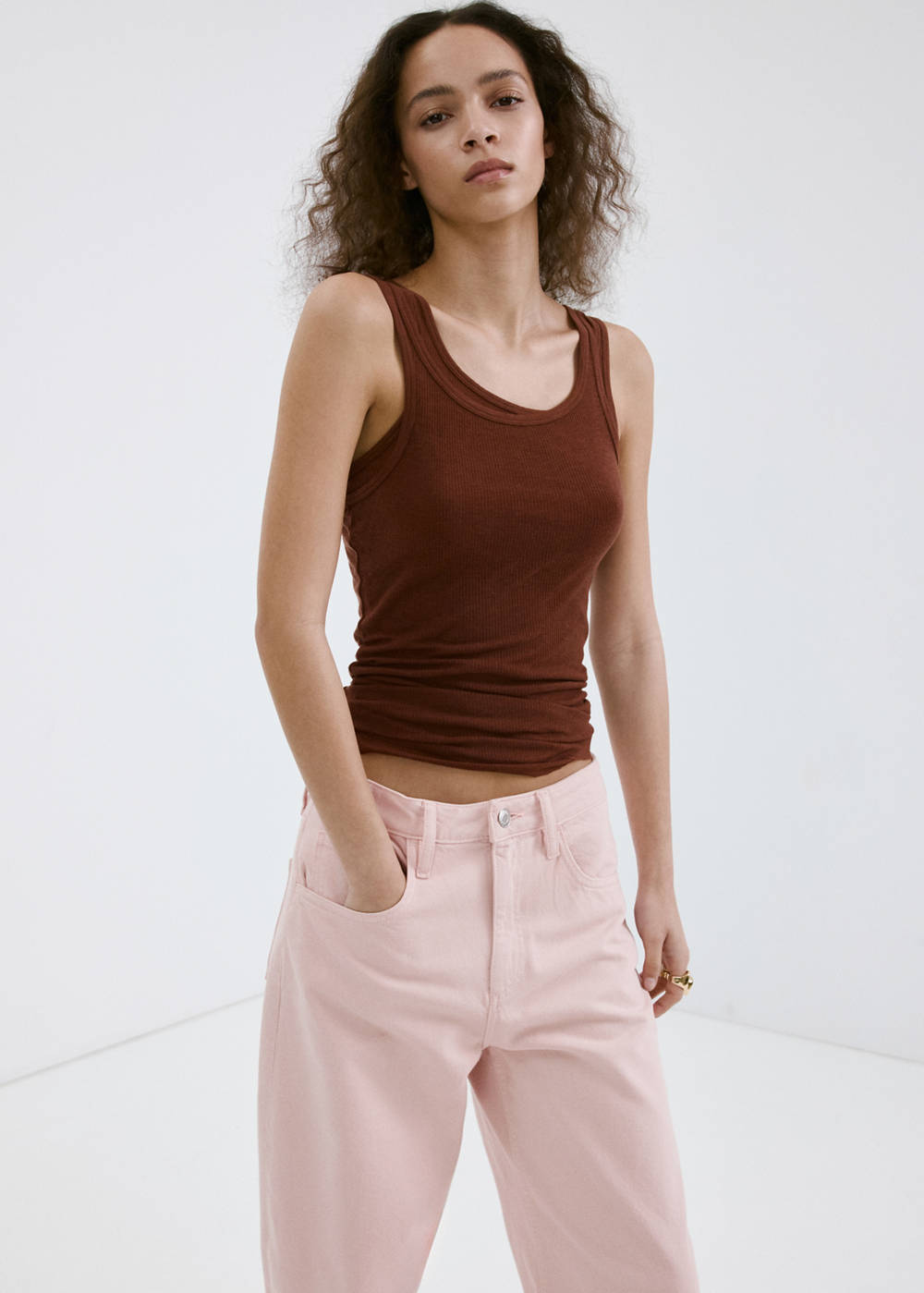 High-waisted barrel jeans - Image 5