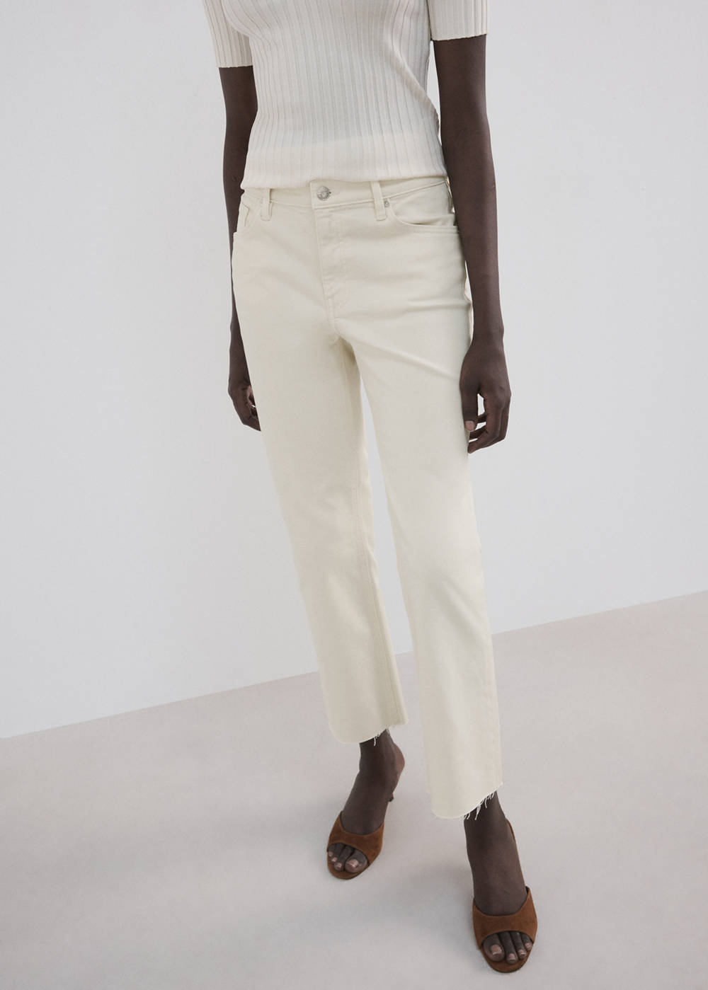 Sienna flared cropped jeans