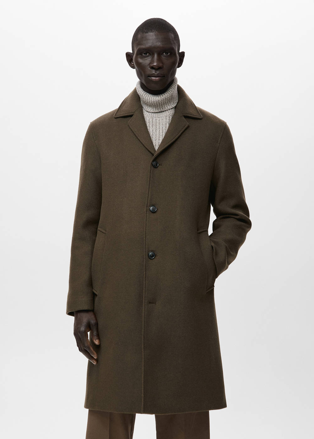 Classic wool blend coat