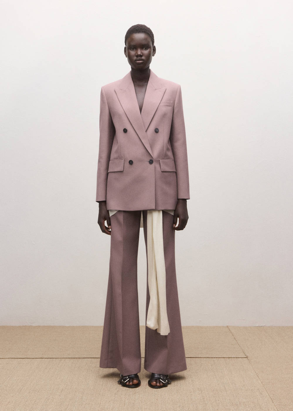 Double-breasted wool suit jacket - Image 3