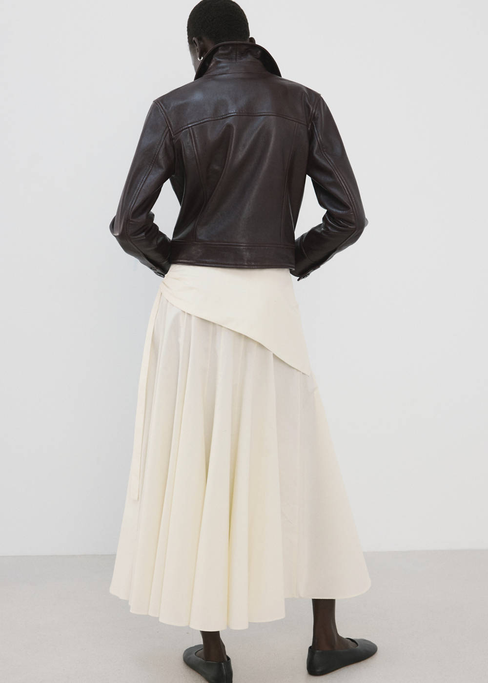 A-line skirt with scarf detail - Image 5