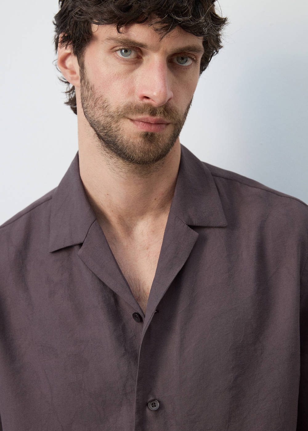 Chemise fluide avec col bowling - Image 5