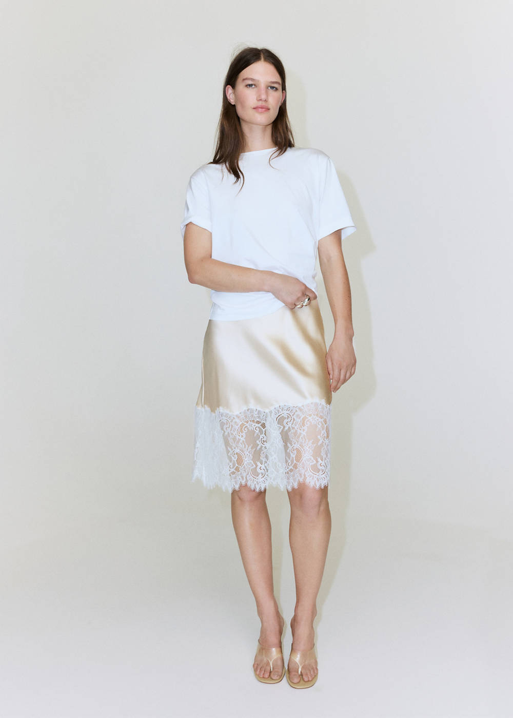 Lingerie-style lace skirt - Image 3