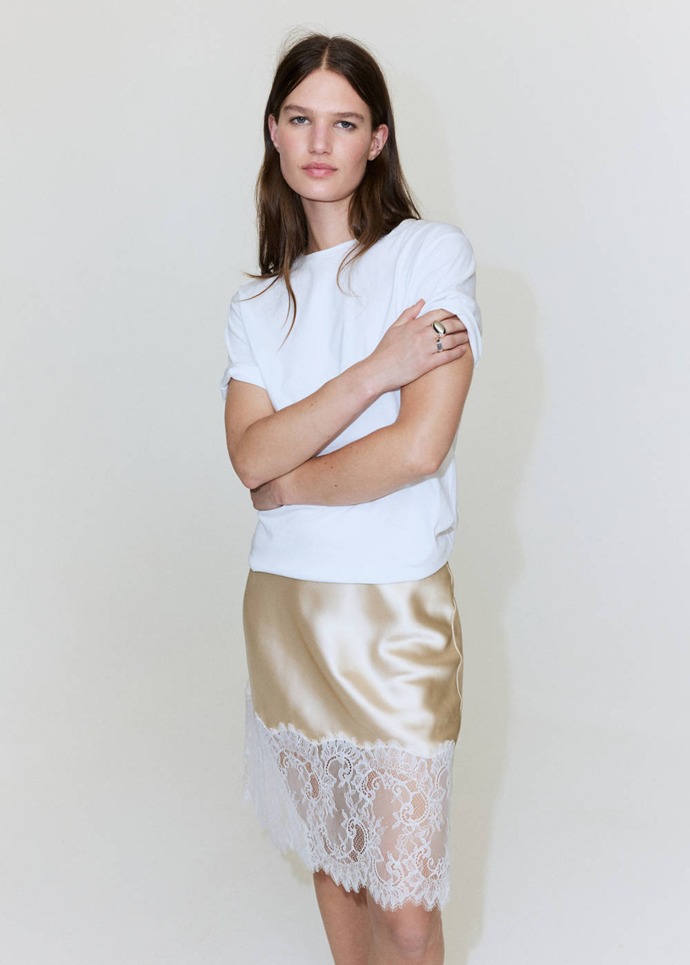 Lingerie-style lace skirt - Image 5