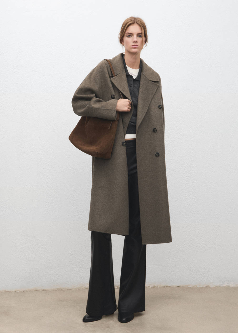 Handmade oversized wool coat