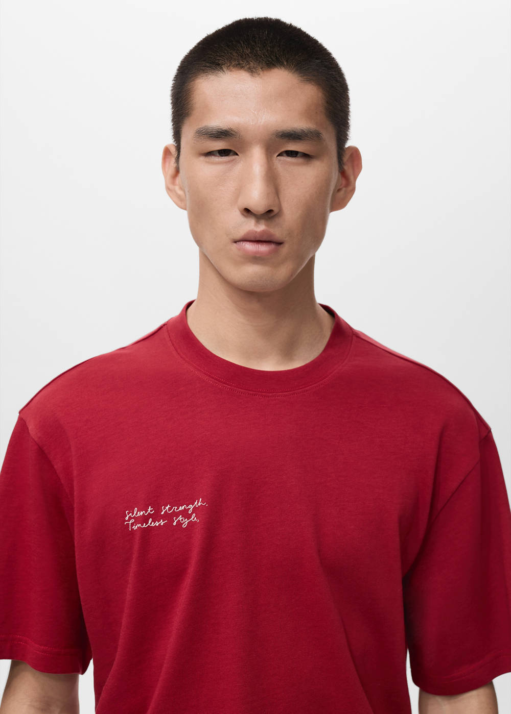 Text cotton T-shirt - Image 5