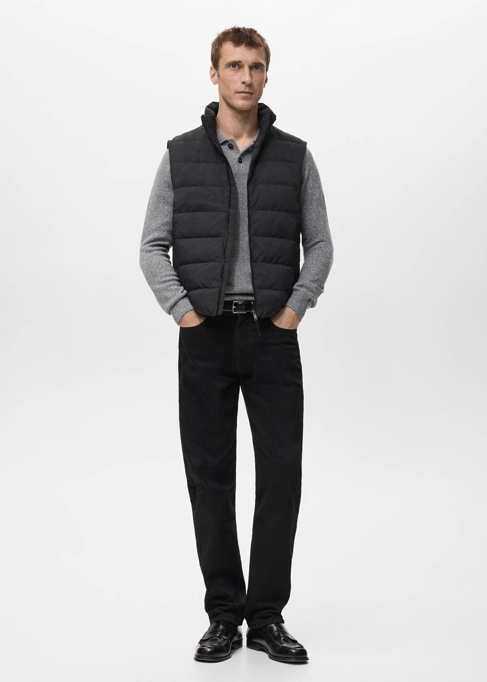 Quilted waistcoat with down and feather filling - Image 3
