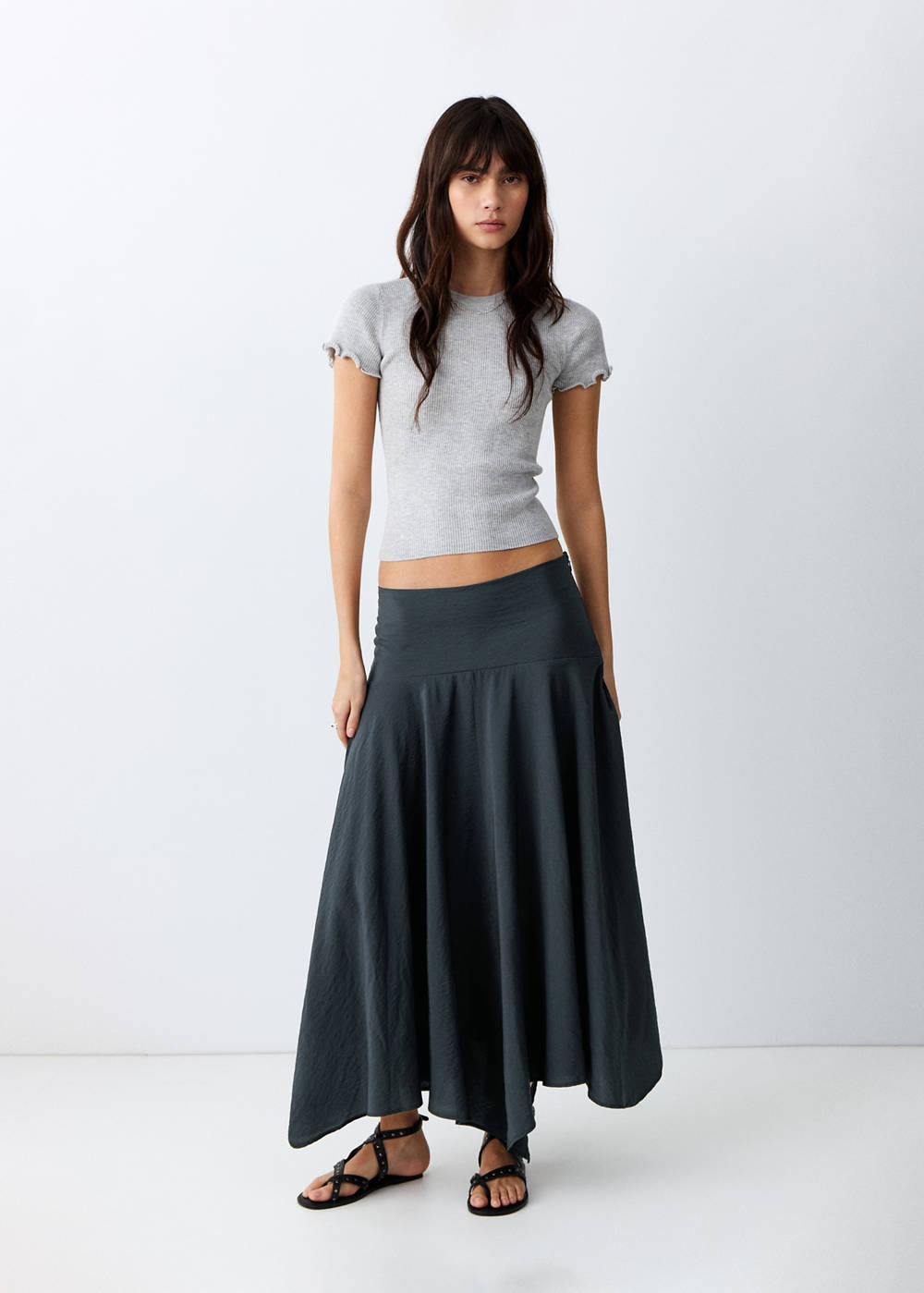 Draped midi skirt - Image 3