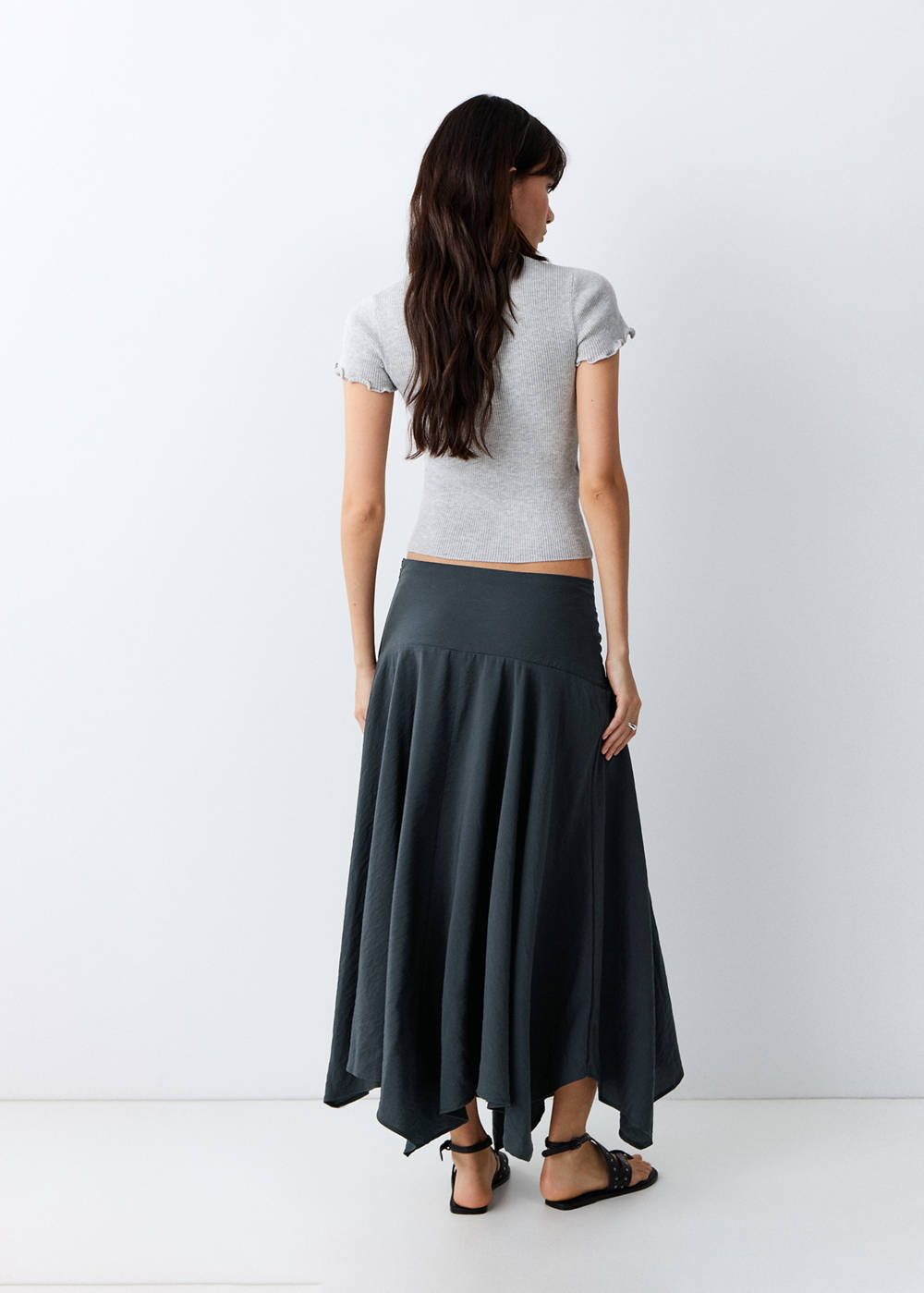 Draped midi skirt - Image 4