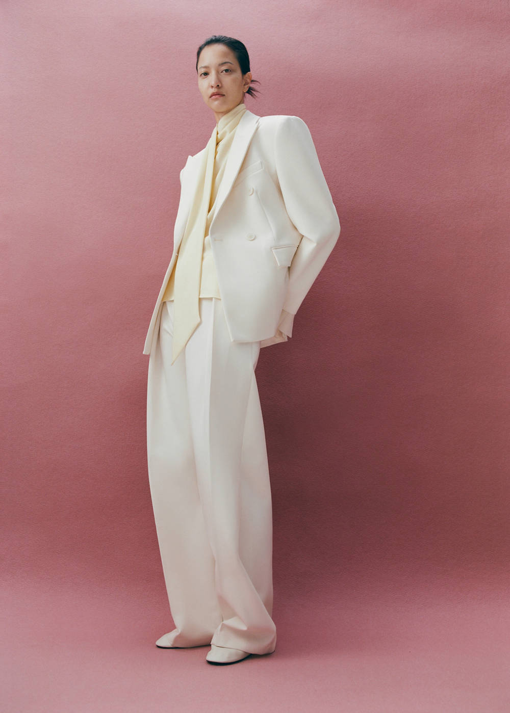 Fitted double-breasted blazer - Image 4