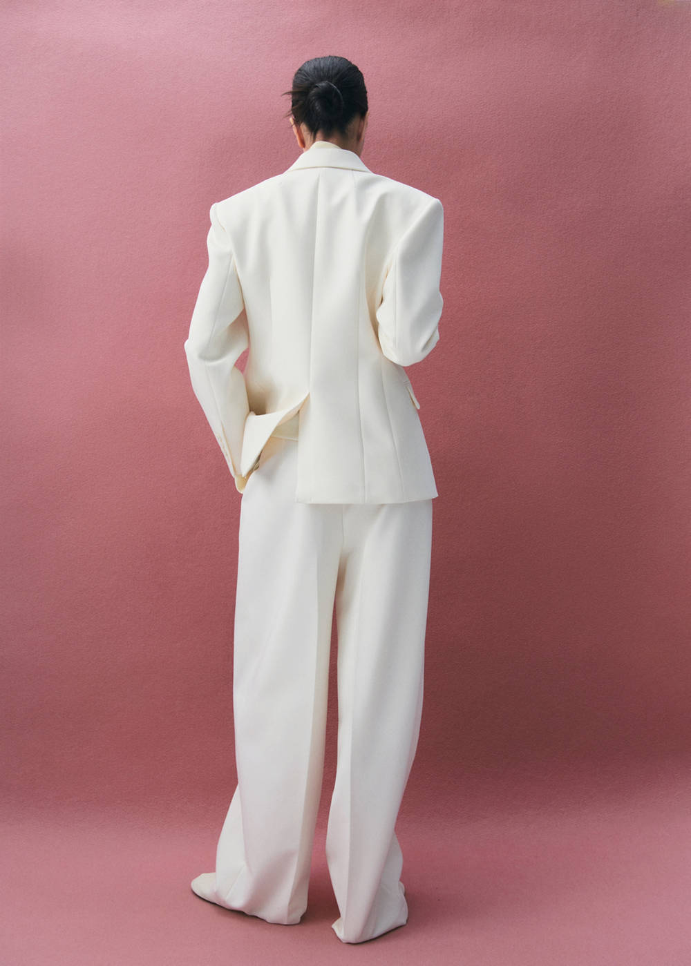 Fitted double-breasted blazer - Image 5