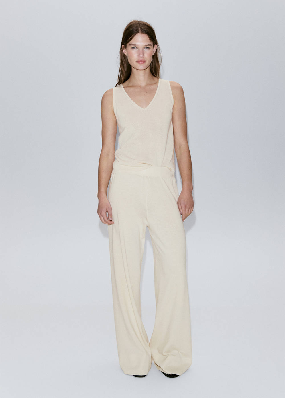 V-neck knit top - Image 3