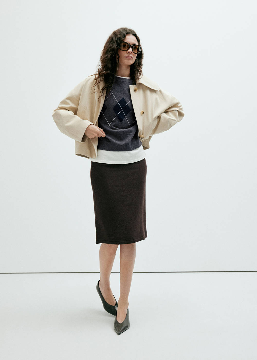 Argyle knit sweater - Image 3