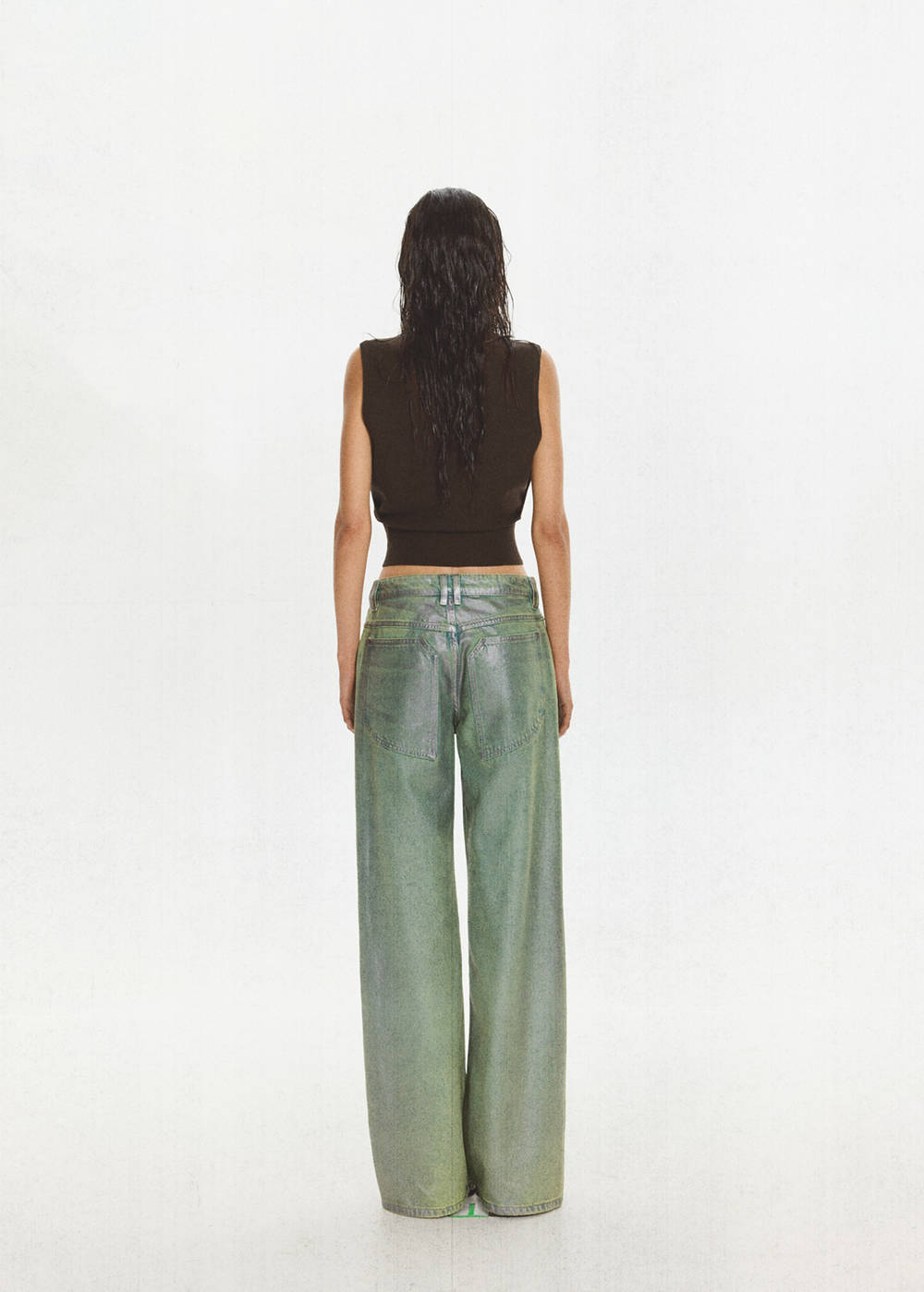 Straight foil jeans - Image 4