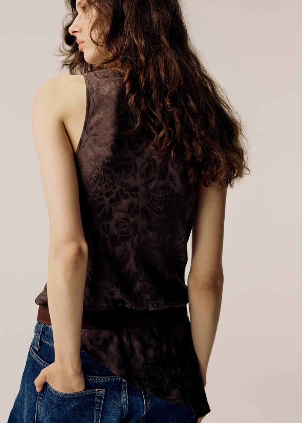 Asymmetric jacquard top - Image 4