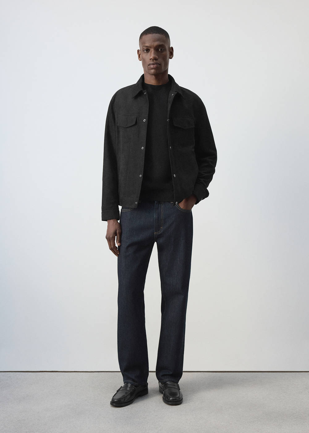 Denim jacket with a shirt-style collar - Image 3