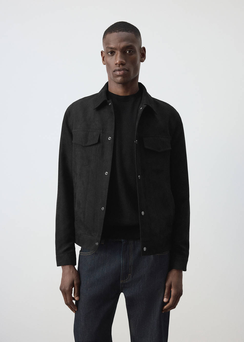Alternative view of Denim jacket with a shirt-style collar