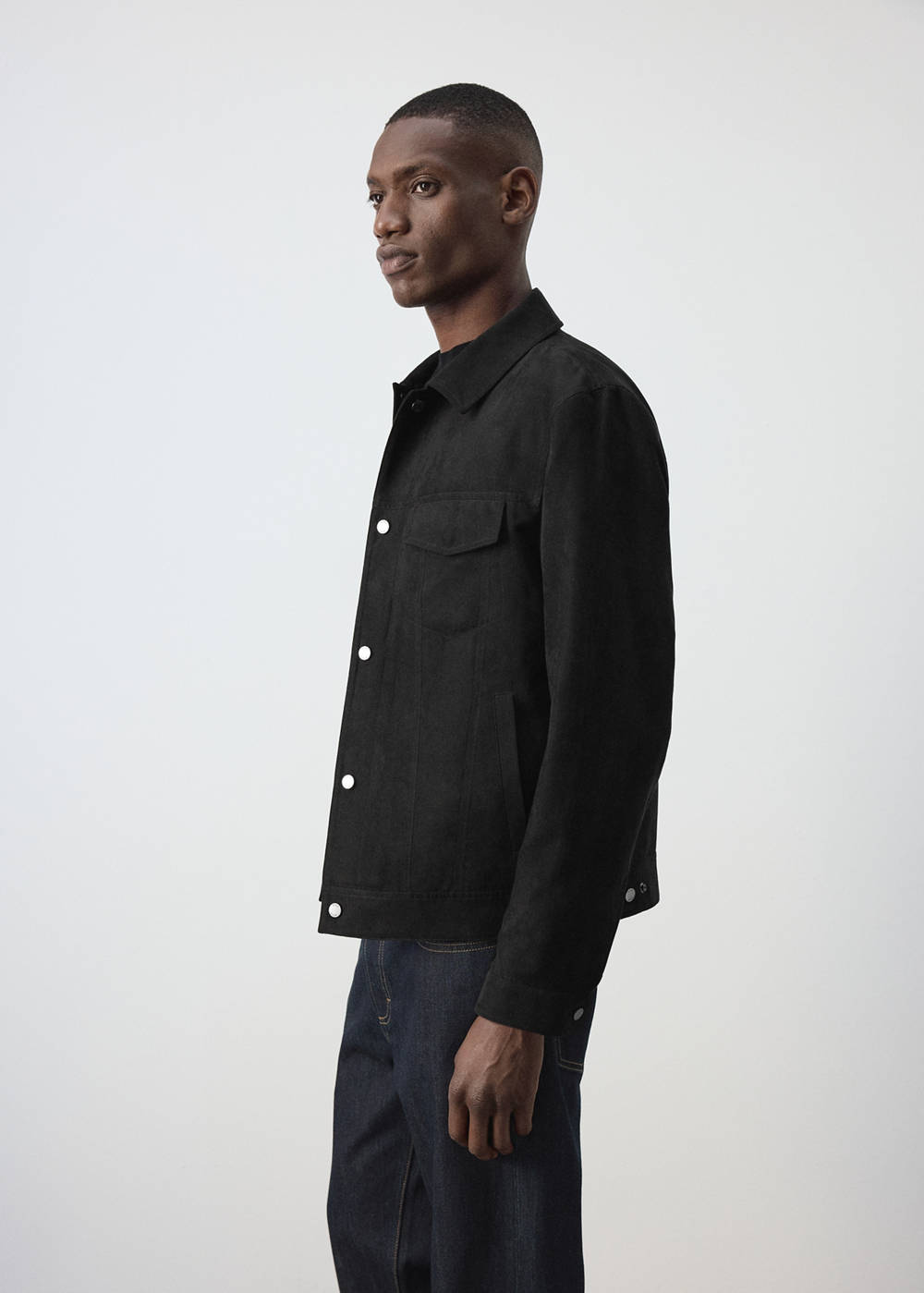 Denim jacket with a shirt-style collar - Image 5