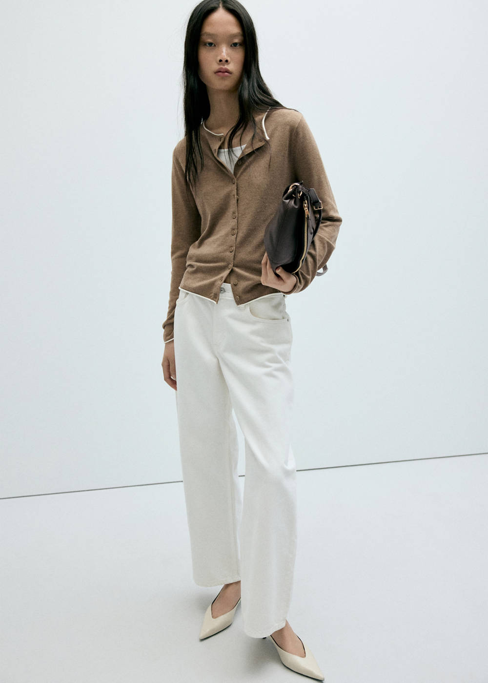 Contrast trim cardigan - Image 3