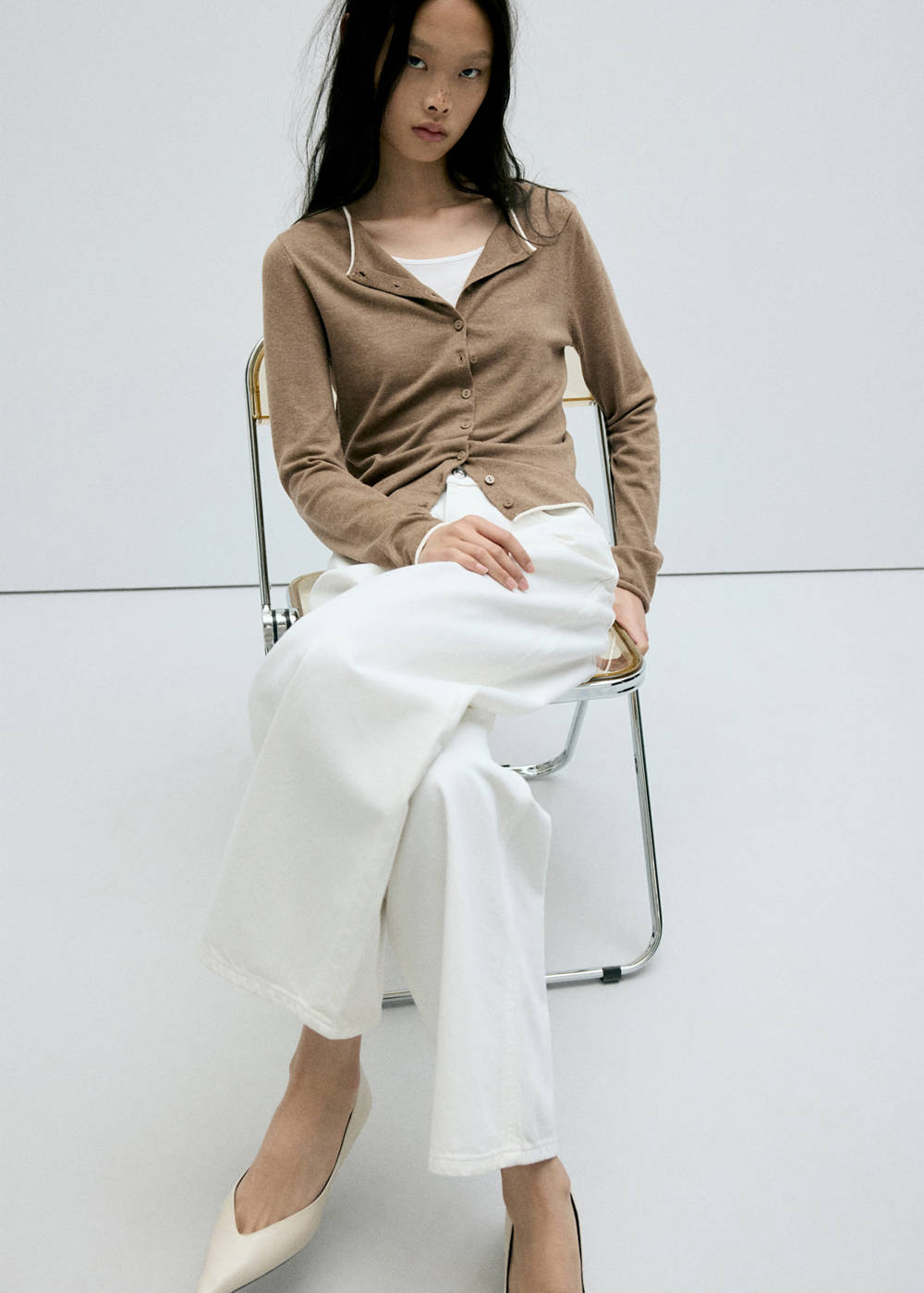Contrast trim cardigan - Image 5
