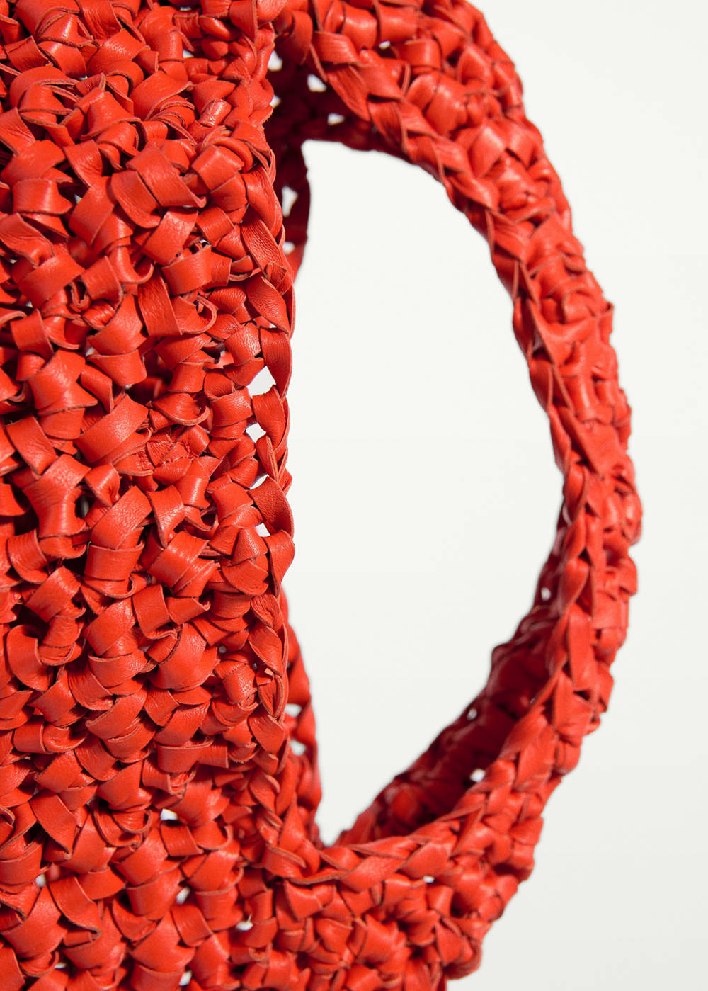 Handmade woven leather handbag - Image 5