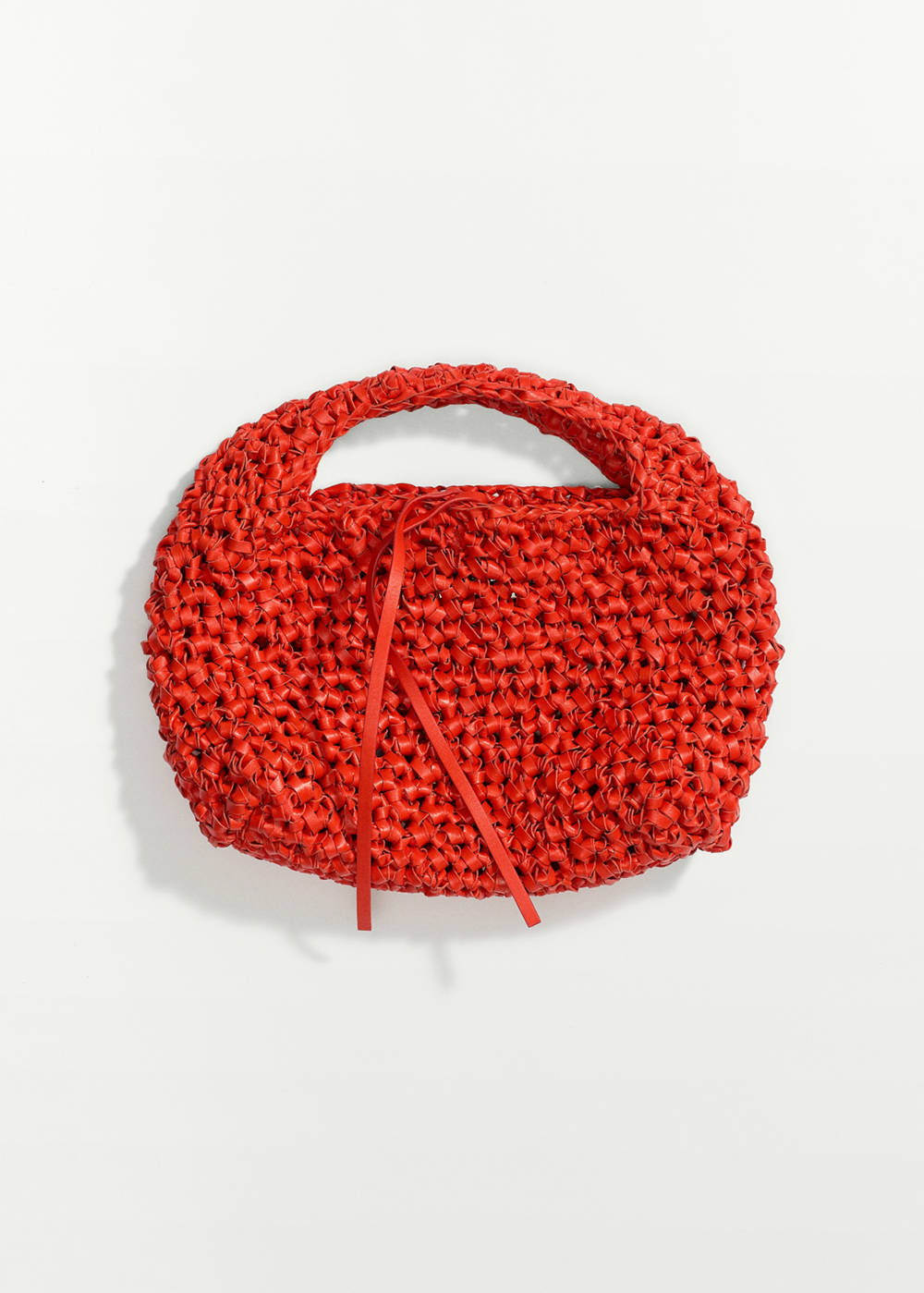 Handmade woven leather handbag - Image 3