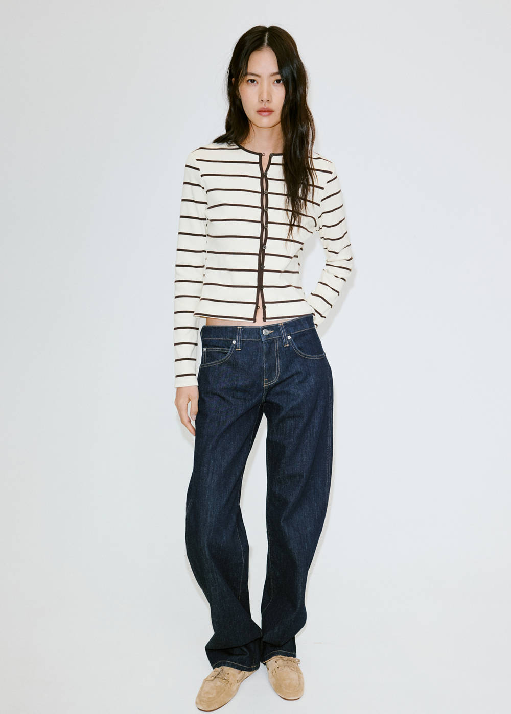 Stripped knit cardigan - Image 3